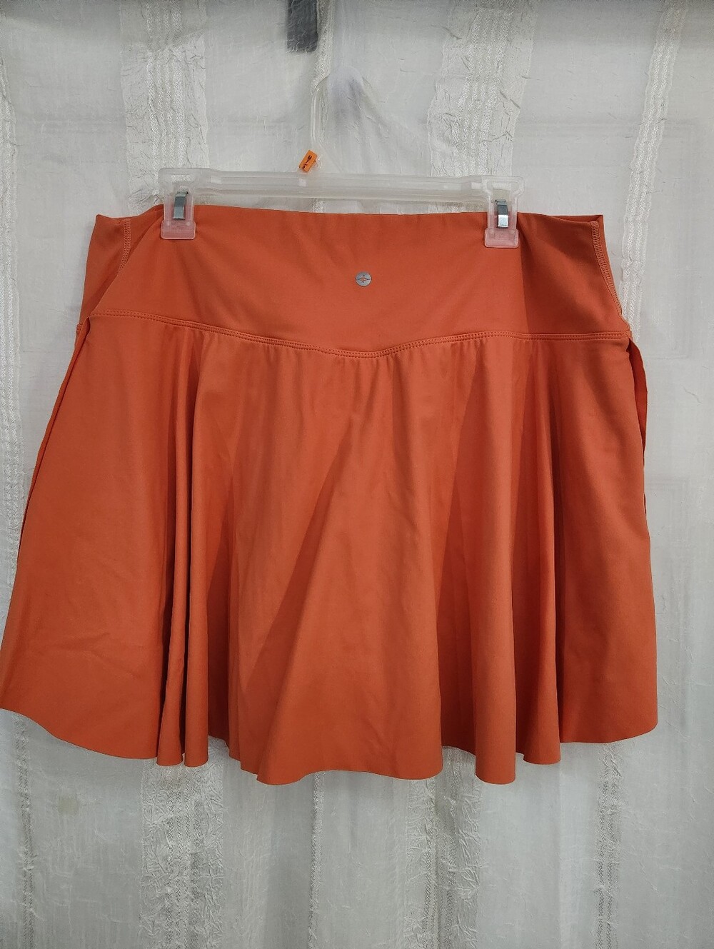 HALARA Orange Athletic Skort with Built-In Shorts - Picture 2 of 10